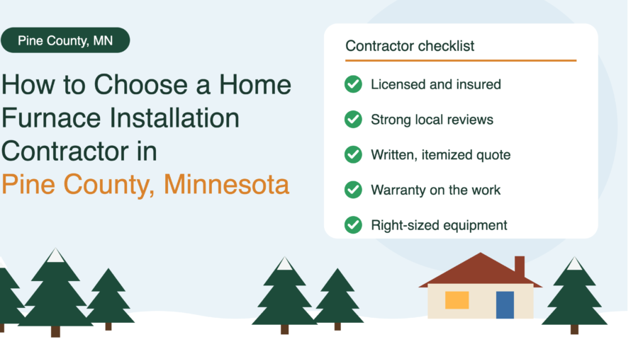 How to Choose a Home Furnace Installation Contractor in Pine County, Minnesota